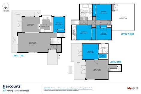 Photo of property in 2/21 Aorangi Place, Birkenhead, Auckland, 0626
