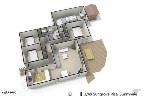 Photo of property in 1/49 Sungrove Rise, Sunnyvale, Auckland, 0612