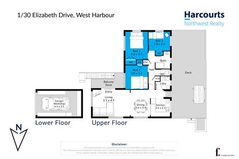 Photo of property in 1/30 Elizabeth Drive, West Harbour, Auckland, 0618