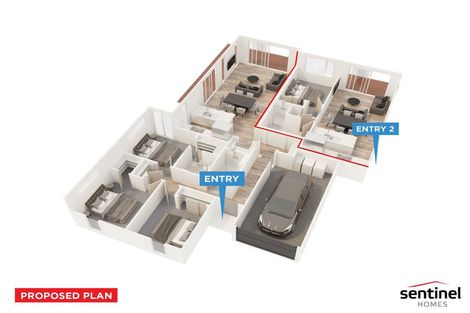 Photo of property in 1 Kauru Lane, Wainui, 0992