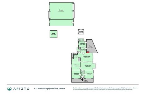 Photo of property in 623 Weston-ngapara Road, Enfield, Oamaru, 9491
