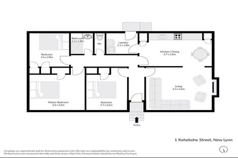 Photo of property in 1 Kohekohe Street, New Lynn, Auckland, 0600