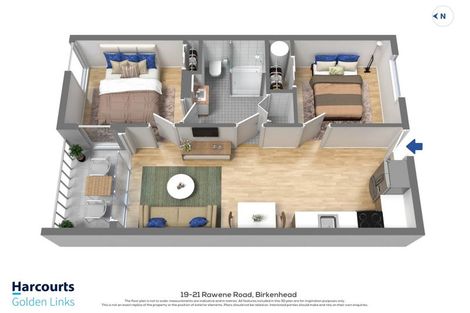 Photo of property in 208/19 Rawene Road, Birkenhead, Auckland, 0626