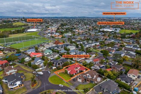 Photo of property in 22 Gillard Place, Eastern Beach, Auckland, 2012