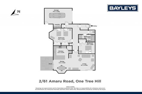 Photo of property in 2/61 Amaru Road, One Tree Hill, Auckland, 1061