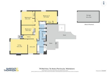 Photo of property in 74 Neil Avenue, Te Atatu Peninsula, Auckland, 0610