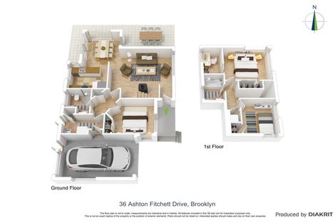 Photo of property in 36 Ashton Fitchett Drive, Brooklyn, Wellington, 6021