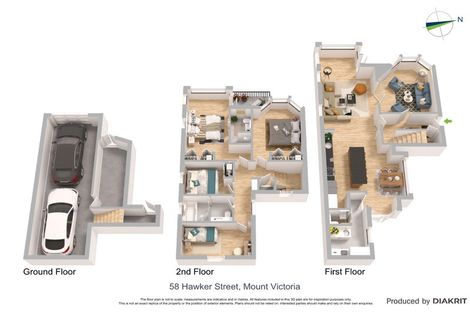 Photo of property in 58 Hawker Street, Mount Victoria, Wellington, 6011