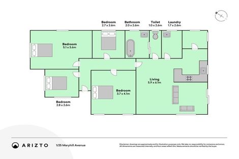 Photo of property in 1/25 Maryhill Avenue, Hoon Hay, Christchurch, 8025