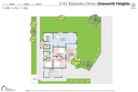 Photo of property in 1/41 Barbados Drive, Unsworth Heights, Auckland, 0632