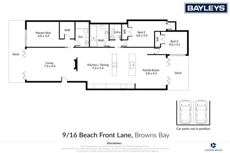 Photo of property in Esplanade Apartments, 9/16 Beach Front Lane, Browns Bay, Auckland, 0630