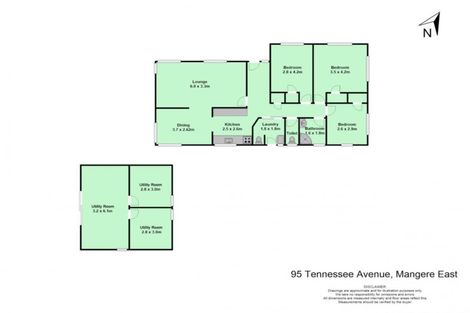 Photo of property in 95 Tennessee Avenue, Mangere East, Auckland, 2024