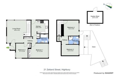 Photo of property in 21 Zetland Street, Highbury, Wellington, 6012