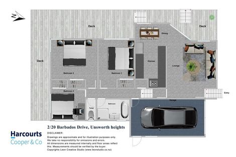 Photo of property in 2/20 Barbados Drive, Unsworth Heights, Auckland, 0632