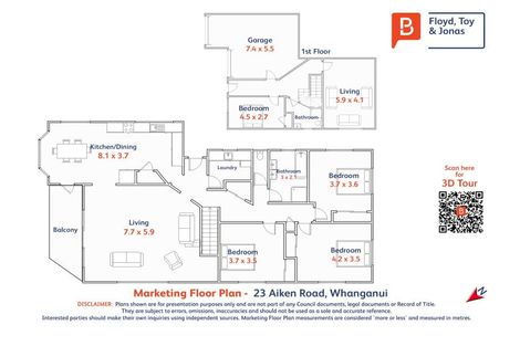 Photo of property in 23 Aiken Road, Saint Johns Hill, Whanganui, 4501