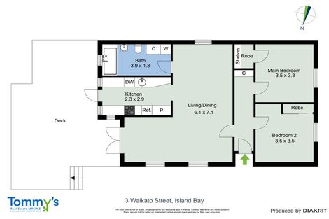 Photo of property in 3 Waikato Street, Island Bay, Wellington, 6023