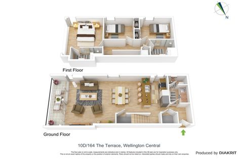 Photo of property in Montreaux Apartments, 10d/164 The Terrace, Wellington Central, Wellington, 6011