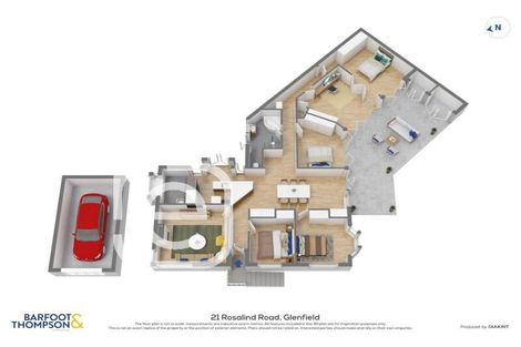 Photo of property in 21 Rosalind Road, Glenfield, Auckland, 0629