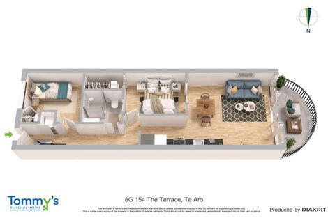 Photo of property in Atrium Towers, 8g/154 The Terrace, Wellington Central, Wellington, 6011