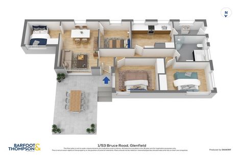 Photo of property in 1/53 Bruce Road, Glenfield, Auckland, 0629