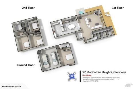 Photo of property in 92 Manhattan Heights, Glendene, Auckland, 0602