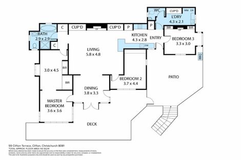 Photo of property in 59 Clifton Terrace, Clifton, Christchurch, 8081