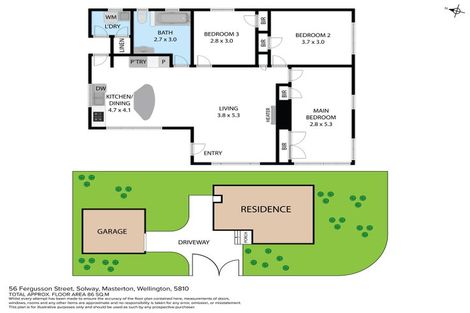 Photo of property in 56 Fergusson Street, Solway, Masterton, 5810