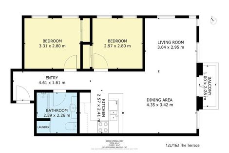 Photo of property in Terrace Heights Apartments, 12c/163 The Terrace, Wellington Central, Wellington, 6011