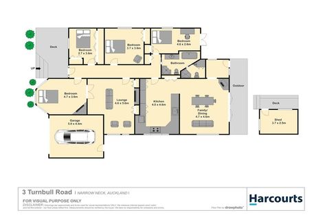 Photo of property in 3 Turnbull Road, Narrow Neck, Auckland, 0624