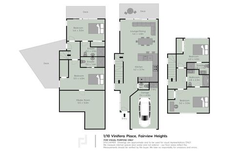 Photo of property in 4/10 Vinifera Place, Fairview Heights, Auckland, 0632
