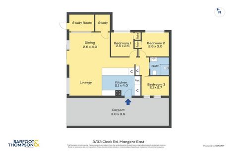 Photo of property in 3/33 Cleek Road, Mangere East, Auckland, 2024