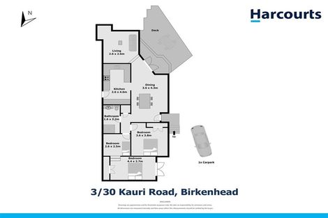 Photo of property in 3/30 Kauri Road, Birkenhead, Auckland, 0626