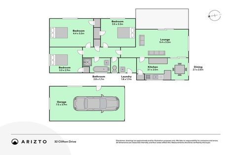 Photo of property in 32 Clifton Drive, Waitara, 4320