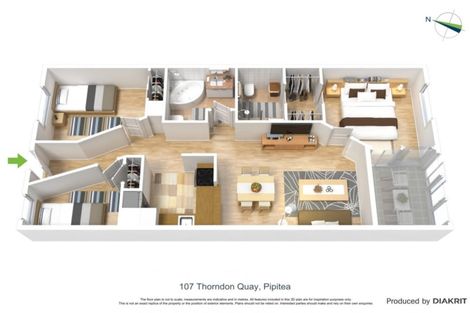 Photo of property in Stadium Garden Flats, 304/107 Thorndon Quay, Pipitea, Wellington, 6011