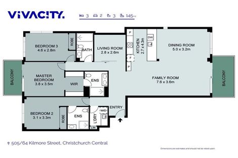 Photo of property in 505/64 Kilmore Street, Christchurch Central, Christchurch, 8013