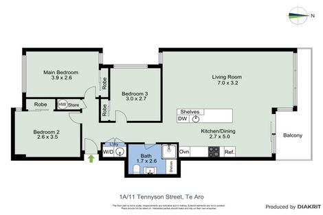 Photo of property in Republic Apartments, 1a/11 Tennyson Street, Te Aro, Wellington, 6011