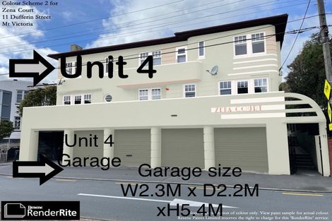 Photo of property in Zena Court, 4/11 Dufferin Street, Mount Victoria, Wellington, 6021