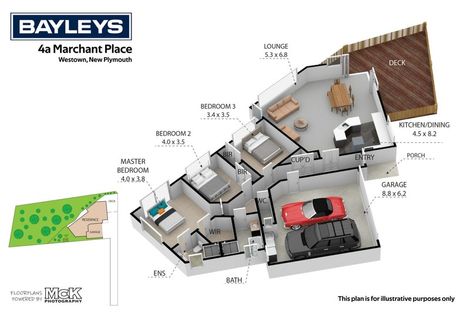 Photo of property in 4a Marchant Place, Westown, New Plymouth, 4310