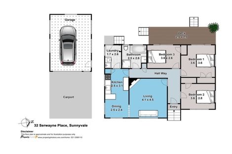 Photo of property in 32 Serwayne Place, Sunnyvale, Auckland, 0612