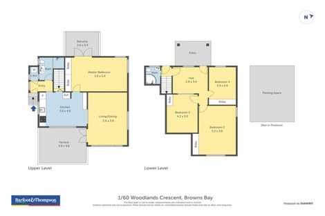 Photo of property in 1/60 Woodlands Crescent, Browns Bay, Auckland, 0630