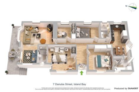 Photo of property in 7 Danube Street, Island Bay, Wellington, 6023