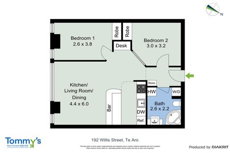 Photo of property in St Peters Apartments, 9c/192 Willis Street, Te Aro, Wellington, 6011