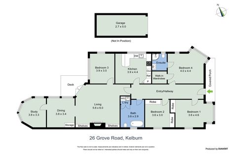 Photo of property in 26 Grove Road, Kelburn, Wellington, 6012