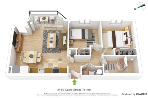 Photo of property in Piermont Apartments, 3h/82 Cable Street, Te Aro, Wellington, 6011