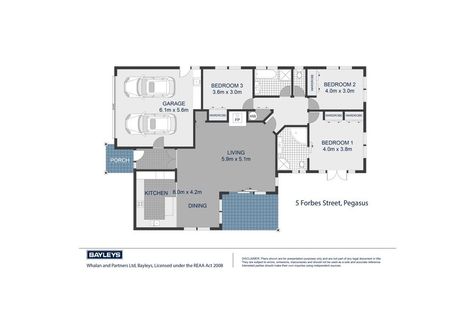 Photo of property in 5 Forbes Street, Pegasus, 7612