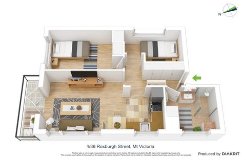 Photo of property in 4/36 Roxburgh Street, Mount Victoria, Wellington, 6011