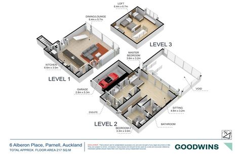 Photo of property in 2/6 Alberon Place, Parnell, Auckland, 1052