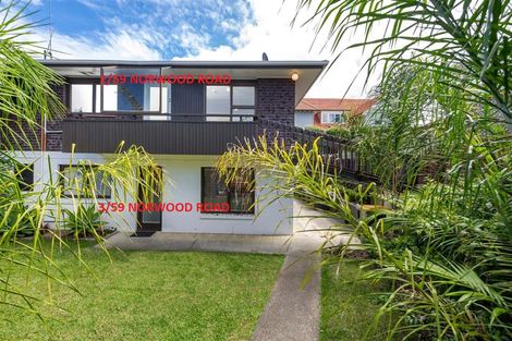 Photo of property in 3/59 Norwood Road, Bayswater, Auckland, 0622