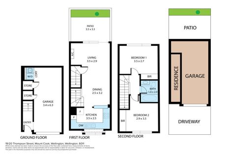 Photo of property in 19/20 Thompson Street, Mount Cook, Wellington, 6011