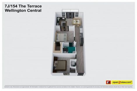 Photo of property in Atrium Towers, 7j/154 The Terrace, Wellington Central, Wellington, 6011